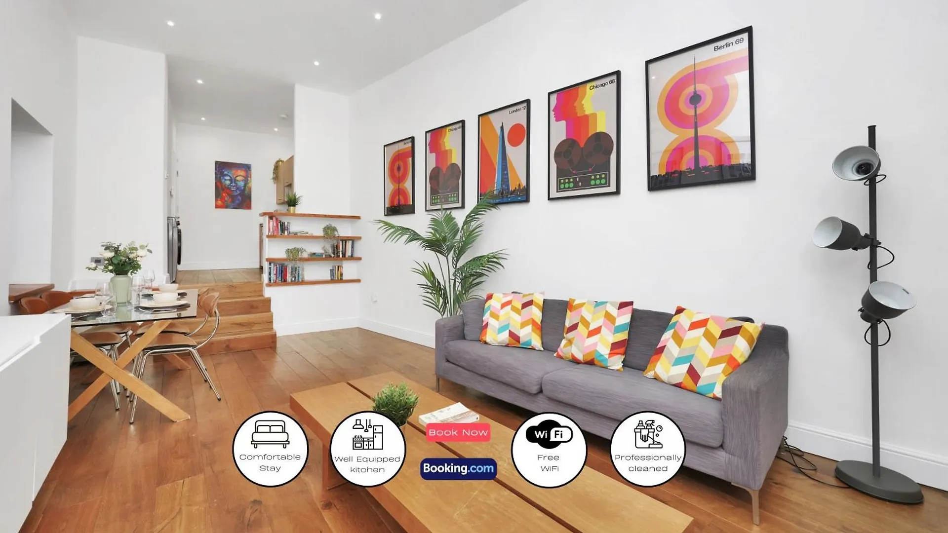 1 Bedroom Apartment Short Term Rental & Flexible Renting Hackney With Free Wifi location